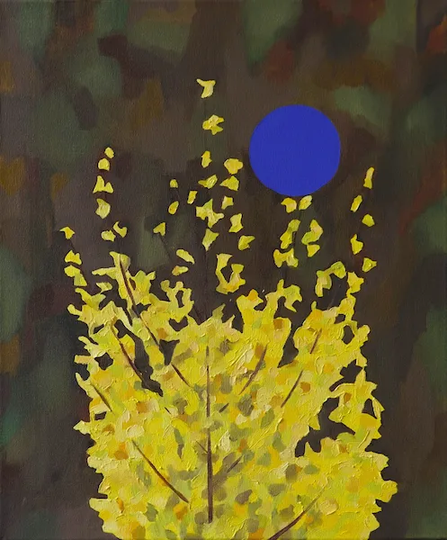 „Stabilita" — Olej na plátně od Karin Krutsche, 60 × 50 cm
