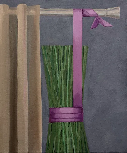 „Levandule" — Olej na plátně od Karin Krutsche, 60 × 50 cm