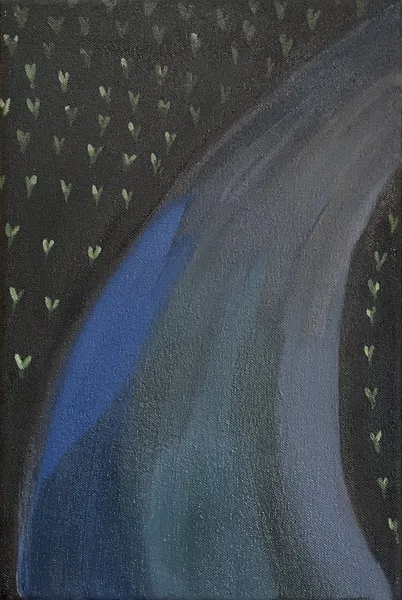 „Zrno" — Olej na plátně od Karin Krutsche, 2024, 30 × 20 cm