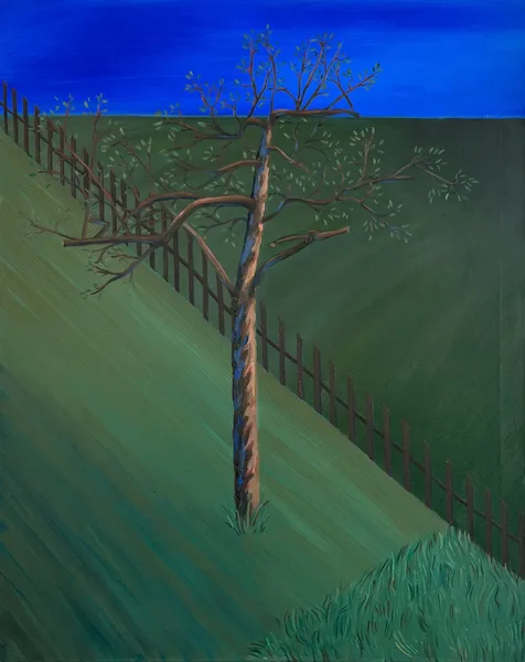 „Jabloň" — Olej na plátně od Karin Krutsche, 2024, 100 × 80 cm