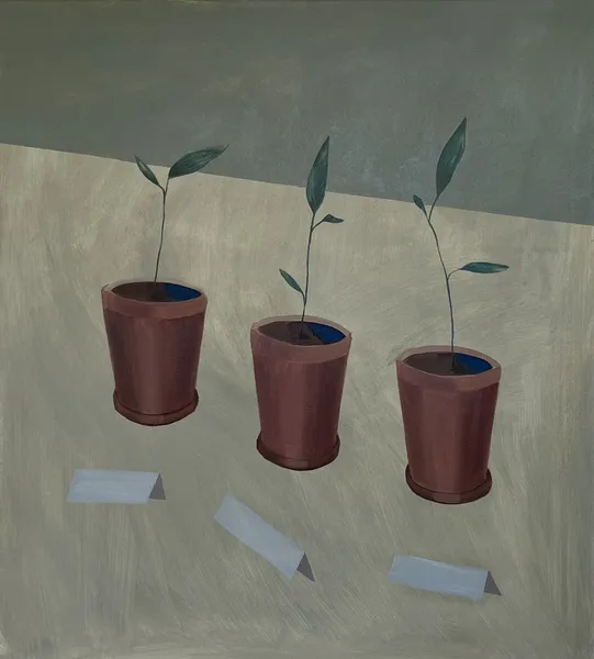 „Dobrota, spravedlnost, pravda" — Olej na plátně od Karin Krutsche, 2024, 100 × 90 cm
