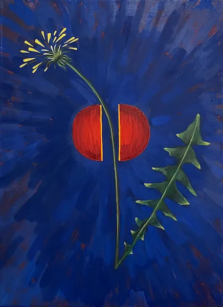„Jan 8,12" — Olej na plátně od Karin Krutsche, 2024, 80 × 60 cm