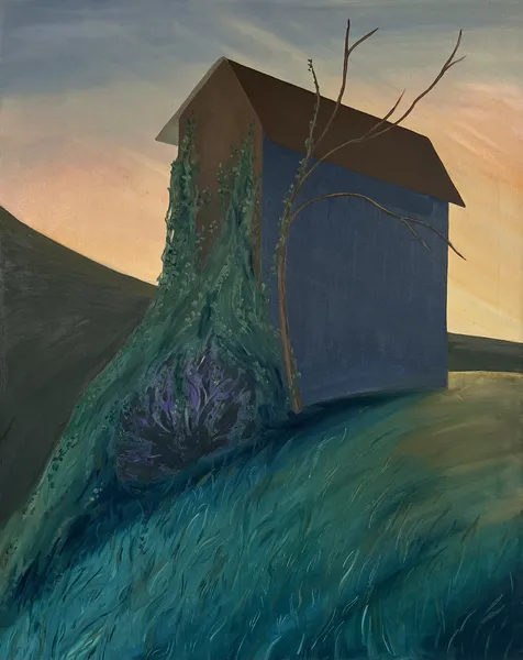 „Nové ráno" — Olej na plátně od Karin Krutsche, 2024, 100 × 80 cm