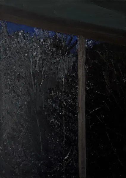„Dobrou noc" — Olej na plátně od Karin Krutsche, 2023, 50 × 70 cm