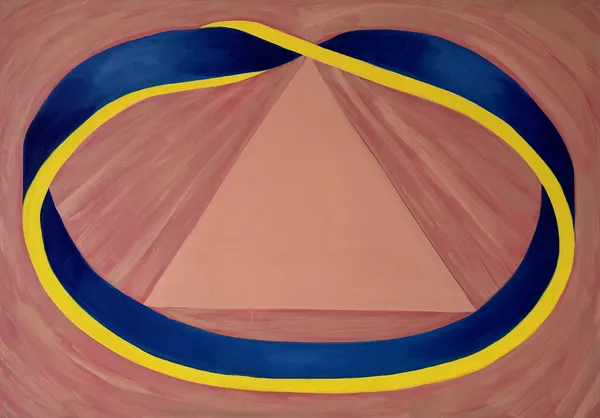 „Velký prsten" — Olej na plátně od Karin Krutsche, 2022, 100 × 70 cm
